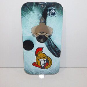 NHL Ottawa Senators Beer Bottle Opener Magnetic Fridge or Wall Mount  5" x 10"
